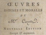 Page de couverture du recueil « Œuvres badines et morales », de Jacques Cazotte