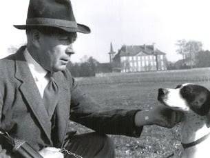 Milka en compagnie de George de Mestral