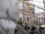 Des pompiers sauvent des chiens et chats de l'incendie d'une maison