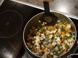 Une recette de repas pour chien à base de dinde et de légumes