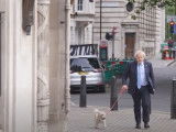 Boris Johnson et son chien Dilyn