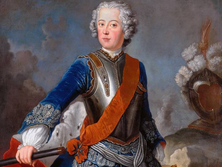 Un portrait du roi Frédéric II de Prusse peint par Antoine Pène