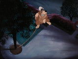 Nana essayant de suivre les enfants vers le pays imaginaire dans « Peter Pan » (1953)