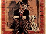 L'affiche du film « Une vie de chien », avec Charlie Chaplin et Scraps.