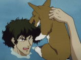 Ein le Corgi rencontre Spike dans « Cowboy Bebop » (1998)
