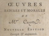 Page de couverture du recueil « Œuvres badines et morales », de Jacques Cazotte