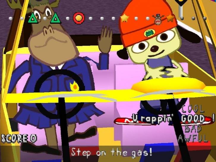 Capture d'écran du jeu vidéo « PaRappa The Rapper »