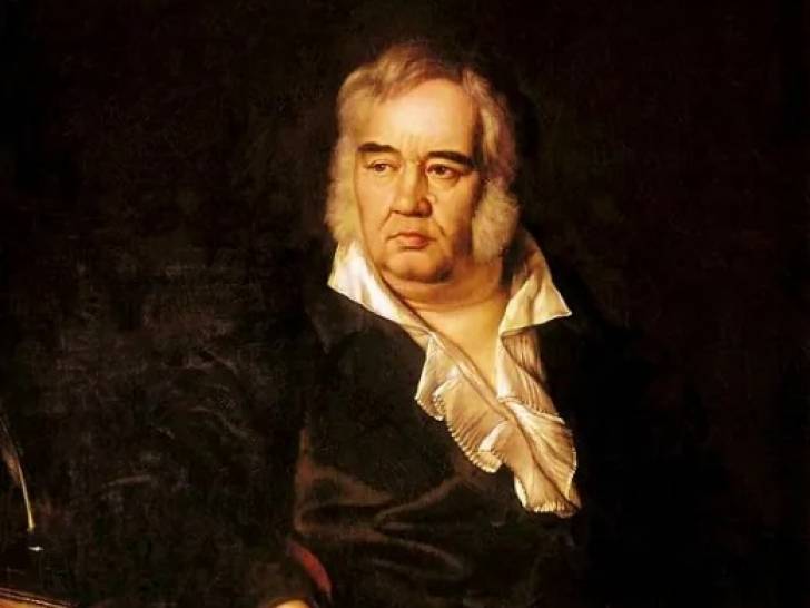 Portrait du fabuliste Ivan Krylov auteur de « Le Villageois et le chien »