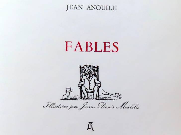 Couverture du recueil Fables de Jean Anouilh publié en 1962