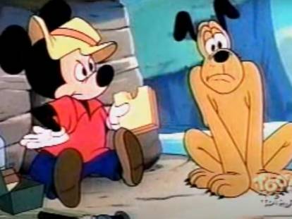 « Mickey à la plage » (1953), un dessin animé avec Pluto