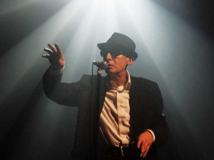 Alain Bashung sur scène vers la fin de sa carrière