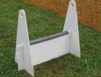 Une haie de flyball