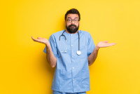 Un vétérinaire hésite et doute