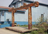Arche d'arrivée de l'Itidarod Trail Sled Dog Race
