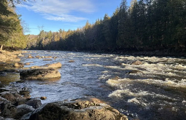 Une photo de la rivi&egrave;re Ouareau