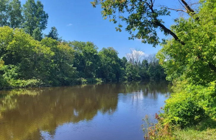 Une photo de la rivière Yamaska