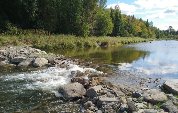 Une photo de la rivière Nicolet, au Québec