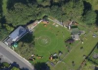 Vue aérienne d'un club canin