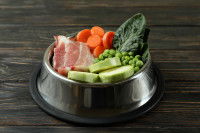 Une gamelle BARF pour chien