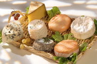 Un plateau de fromages de France