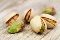 Des pistaches en gros plan