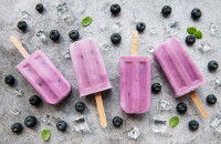 Des sorbets à la myrtille