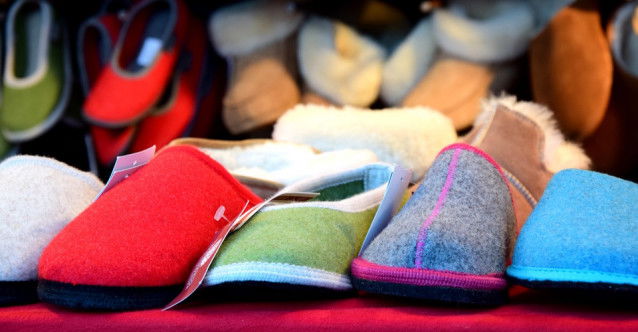 Des pantoufles, vues par un humain