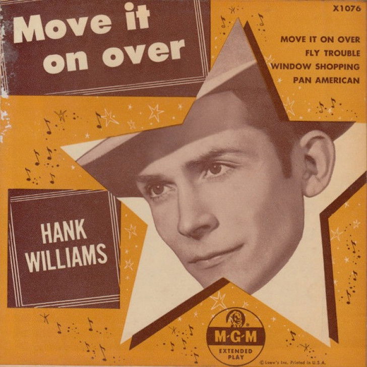 La jaquette du vinyle de l'album « Move It On Over », de Hank Williams