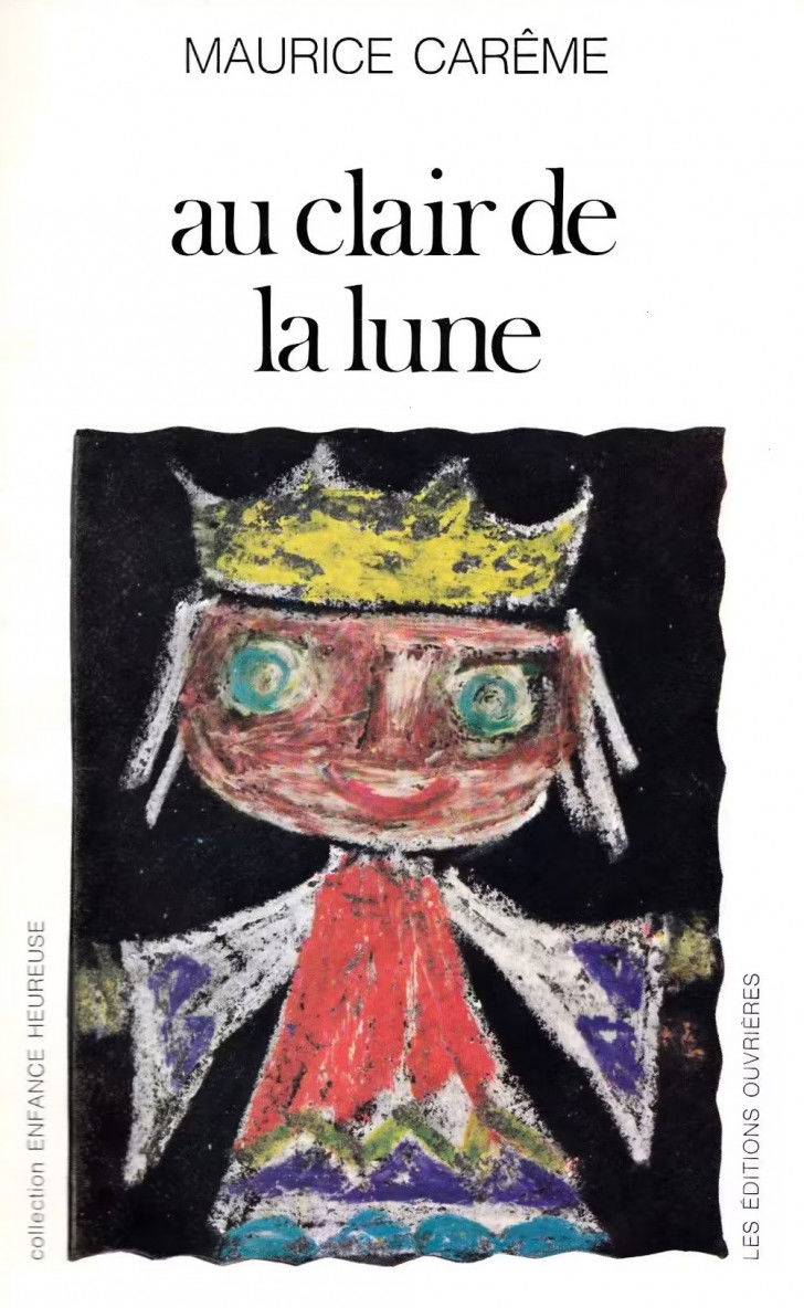 La couverture du recueil « Au clair de la lune », écrit par Maurice Carême