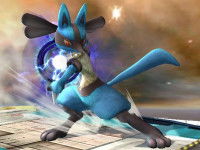 Le Pokémon Lucario dans le jeu vidéo « Super Smash Bros. Brawl »