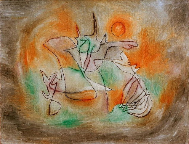 « Le chien qui hurle (Heulender Hund) », de Paul Klee, un tableau surréaliste avec un chien