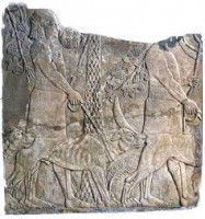 Bas-relief assyrien datant du Xème siècle av. J.-C.