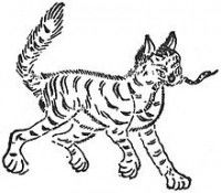 Un dessin du Tiangou, une créature divine de la mythologie chinoise