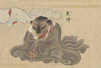 Un Inugami, créature de la mythologie japonaise.