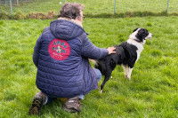 Annick Raoul et un Border Collie