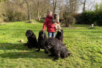 Annick Raoul entourée de Terre-Neuve