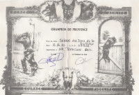 Le titre de champion de Provence de Snipper, le chien d'Éric Tramson