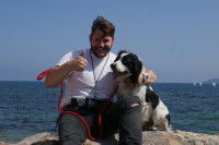 Eric Tramson et son chien