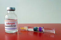 Un flacon pour désensibiliser un chien atopique