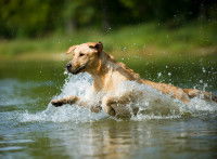 Les baignades sont à éviter avec un chien narcoleptique