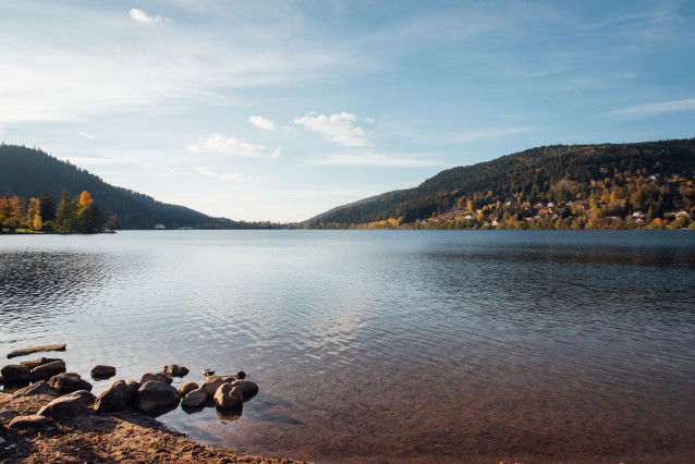 Le lac de Gérardmer, dans les Vosges