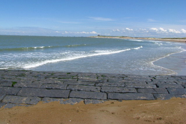 Plage à Knokke, en Belgique