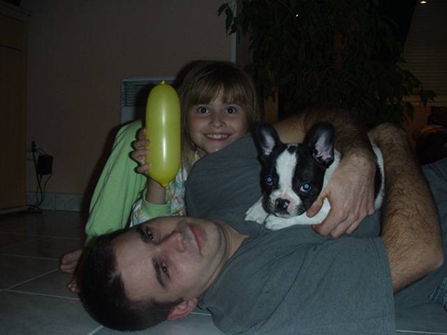 Encore ma famille, collante non ? - Bouledogue Français