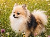 Chien Spitz Pomeranian mâle orange non LOF à vendre