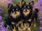 1 chiot Chihuahua noir et feu non LOF d'avril 2026 à réserver