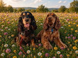 Chiot femelle Cocker Anglais chocolat à réserver non LOF