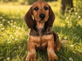 Chiot Teckel standard poil dur fauve mâle LOF à vendre