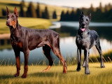 4 chiots Dobermann non LOF d'avril 2026 en vente