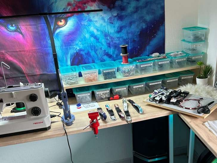 Petit atelier d'accessoires Alsacien