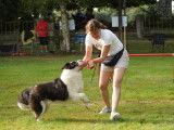 Maya et Sylvie Carre pendant le concours Agility